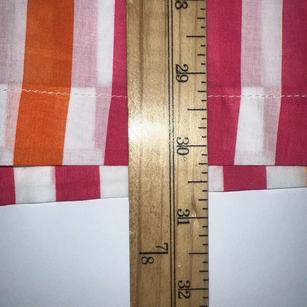 Beach Riot Women's Alexa Top in Sunset Stripes Button‎ Front Oversized Size S/M